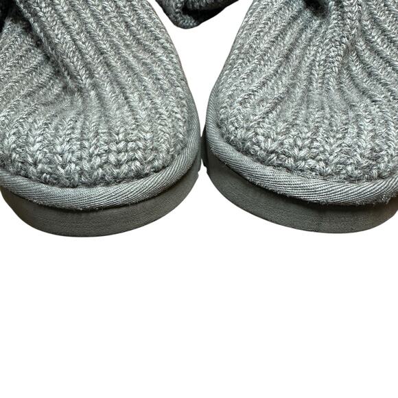 UGG Gray Knit Boots Women’s Size 10 Knee High Or Ankle Adjustable SN 5819 - Picture 5 of 16